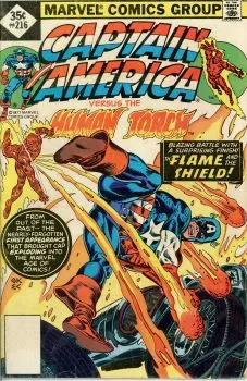 Cover of The Human Torch Meets..."Captain America"