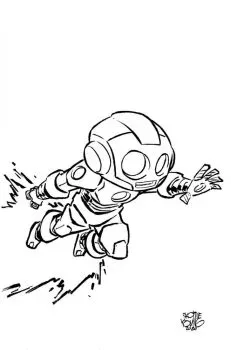 Cover of Skottie Young Incentive Big Marvel Sketch Virgin Variant (1:50)