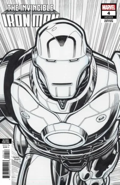 Cover of 2nd Printing Arthur Adams Incentive B&W Variant (1:25)