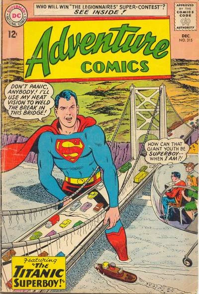 Cover of The Legionnaires' Super-Contest; The Titanic Boy of Steel!