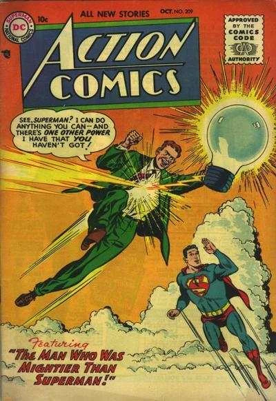 Cover of The Man Who Was Mightier Than Superman