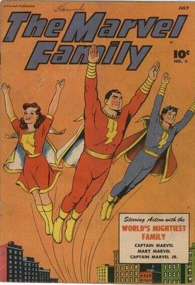 Cover of The Marvel Family Moves A Town