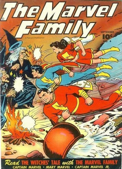 Cover of The Marvel Family in the Witch's Tale