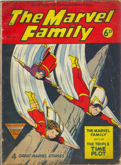 Cover of The Marvel Family Battles the Triple Time Plot