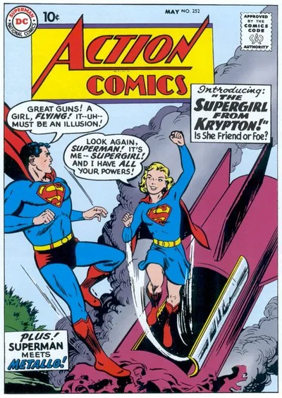 Cover of The Menace of Metallo!; Congo Bill Dies at Dawn!; The Supergirl From Krypton!