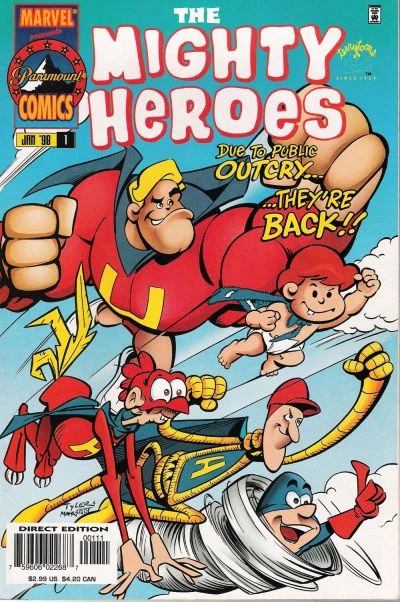 Cover of The Heretofore Never Before Revealed . . . Origin Of The Mighty Heroes?!