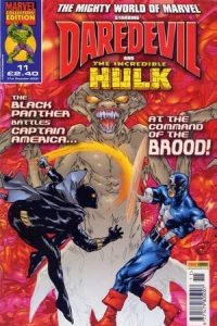 The BLACK PANTHER Battles CAPTAIN AMERICA...At The Command Of The BROOD!