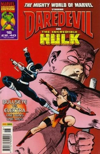 Cover of BULLSEYE vs. ELEKTRA... One Wins One Dies