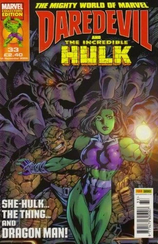Cover of SHE-HULK... THE THING... And DRAGON MAN!