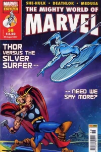 THOR versus THE SILVER SURFER-need we say more?