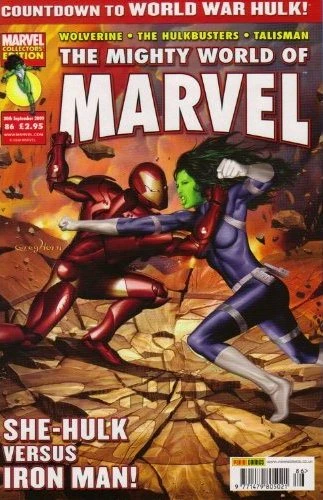 Cover of SHE-HULK versus IRON MAN!