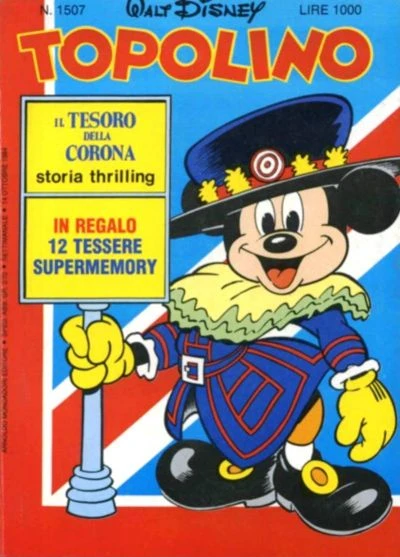 Cover of Topolino, Minni e il tesoro della corona (p.1)