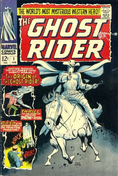 Cover of The Origin of the Ghost Rider; The Menance Of The Mask Maker!