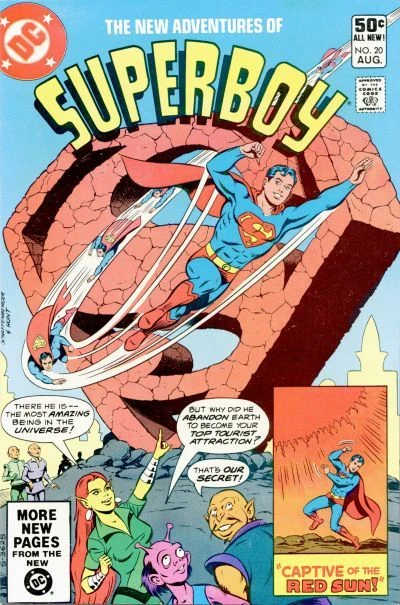 Cover of The planet that kidnapped Superboy; Captive of the red sun