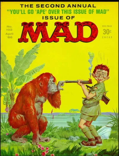 Cover of The Second Annual "You'll Go 'Ape' Over This Issue of MAD" Issue