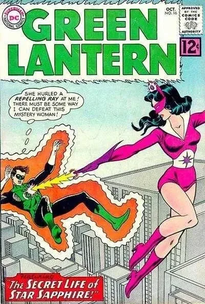 Cover of The Secret Life Of Star Sapphire!; Earth's First Green Lantern!