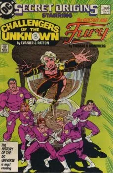Cover of The Secret Origin of the Golden Age Fury; Challengers of the Unknown