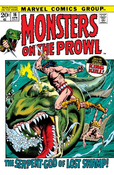 Cover of The Serpent-God of Lost Swamp!