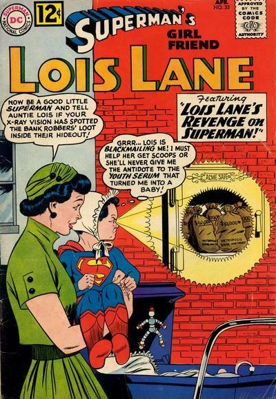 Cover of The Silver Coin of Fate! / The Widow in Black! / Lois Lane's Revenge on Superman!
