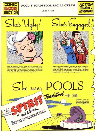 Cover of Pool's Toadstool Facial Cream aka Love Comes to The Spirit