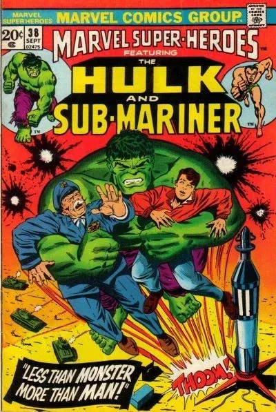 Cover of The Sub-Mariner Strikes!/ Less Than Monster, More Than Man!