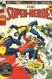 Giant Man and the Wasp Battling the Human Top; Beware! The Claws of the Cat! "The Owl and the Pussycat!!"; X-Men! "Lo! Now Shall Appear - the Mimic!"
