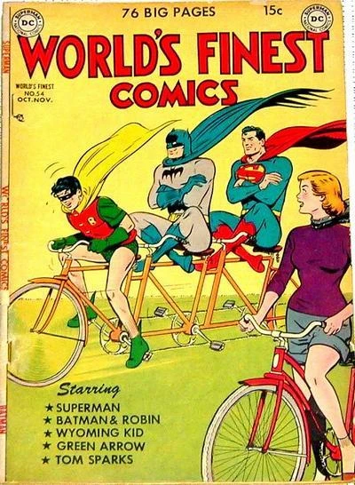 Cover of The Superman Who Avoided Danger /The Man Who Hated Green Arrow /  The Carbon Copy Batman