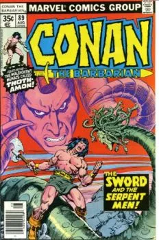Cover of The Sword and the Serpent-Men!