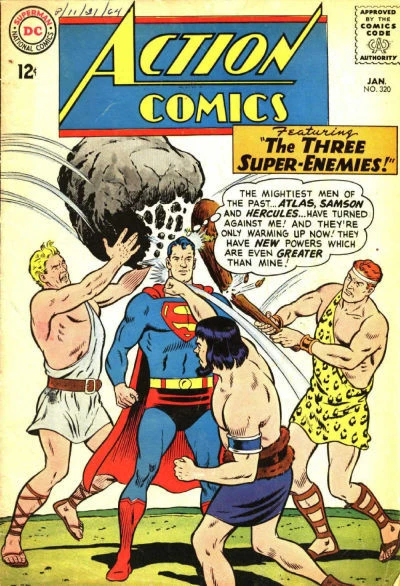Cover of The Three Super-Enemies!; The Man Who Broke Supergirl's Heart