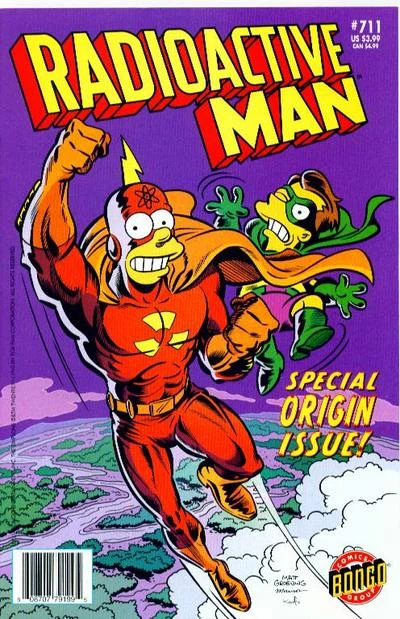 Cover of The True Origin of Radioactive Man; The Amazing Radioactive Spider; Planet of the Strange-O's