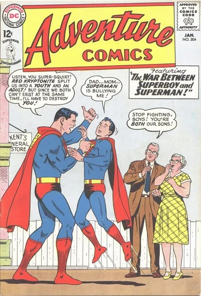Cover of The War Between Superman and Superboy!
