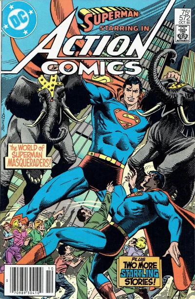 Cover of The World of Superman Masqueraders!; SOS from Nowhere!; The Puzzle of the Purloined Fortress!