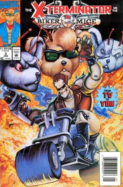 Cover of The X-Terminator Vs The Biker Mice From Mars