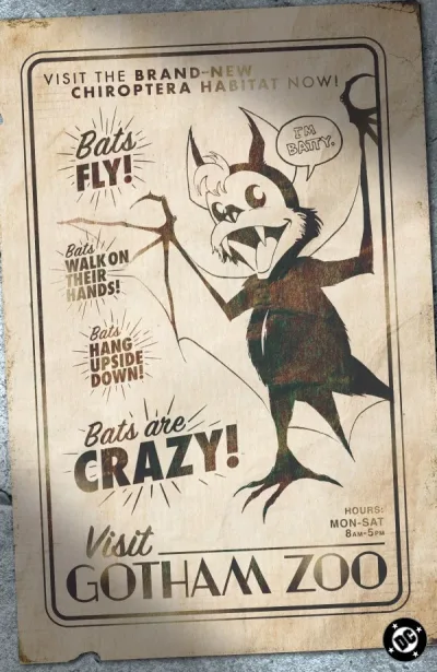 Cover of 3rd Printing Nick Dragotta Gotham Zoo Incentive Virgin Variant