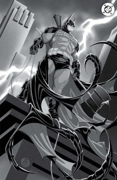 Cover of ComicSketchArt NYCC 2024 Mark Brooks Black & White Foil Virgin Variant