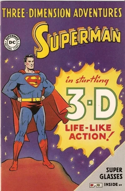 Cover of Superman In Startling 3-D Life-Like Action!