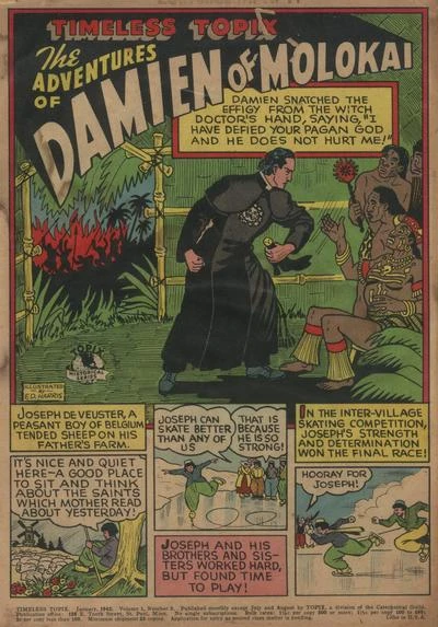 Cover of The Adventures of Damien of Molokai