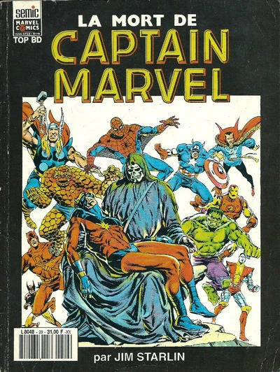 Cover of La mort de Captain Marvel