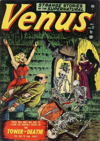 Cover of Tower of Death!; The Cartoonist's Calamity!; The Madmen of Mogan; The Storm!; The Stone Man!