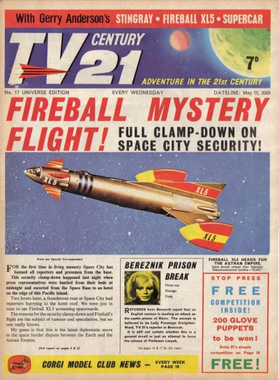 Cover of Fireball Mystery Flight; Bereznik Prison Break