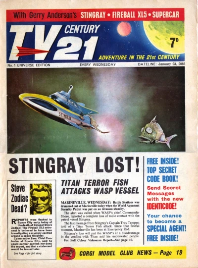 Cover of Stingray Lost!; Steve Zodiac Dead?