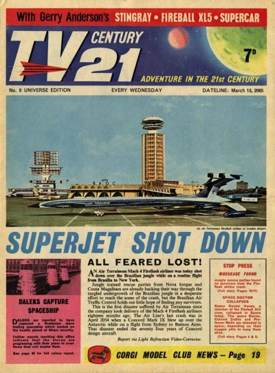 Cover of Superjet Shot Down; Daleks Capture Spaceship