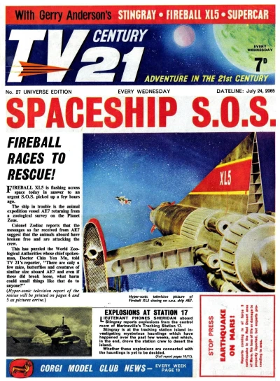 Cover of Spaceship S.O.S.; Explosions At Station 17