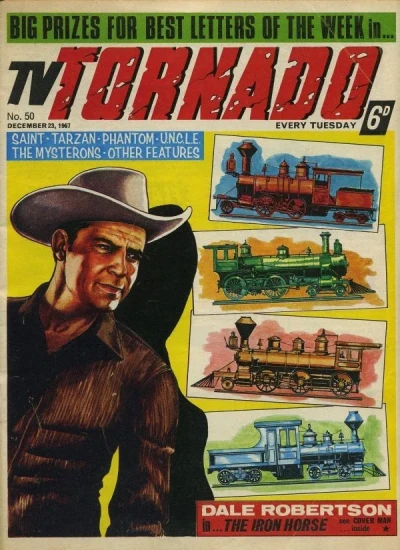 Cover of Dale Robertson in The Iron Horse