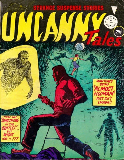 Cover of Almost Human ; Something in the Bottle