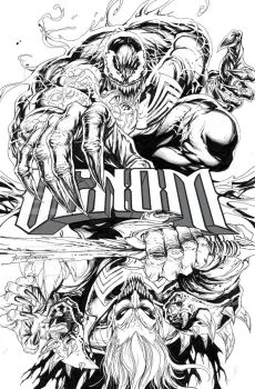 Cover of Tyler Kirkham NYCC Exclusive B&W Variant