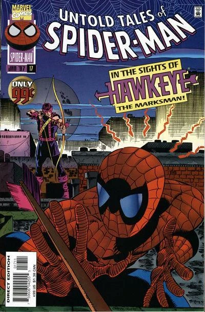 Cover of Spidey Battles Hawkeye the Marksman!