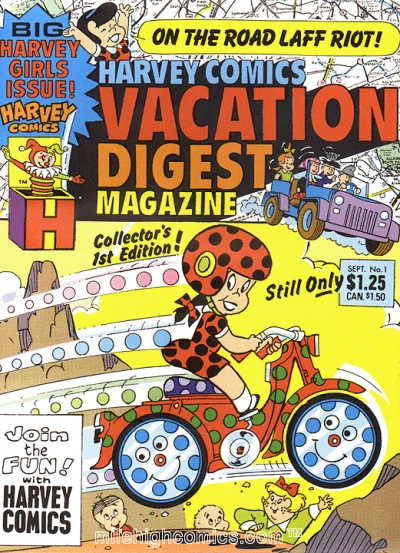 Cover of Harvey Comics Vacation Digest Magazine