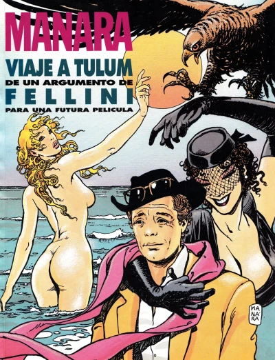 Cover of Viaje a Tulum de un argumento de Fellini para una futura película