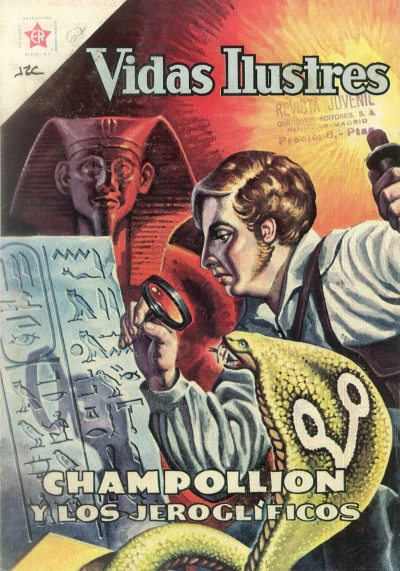 Cover of Champollion y los jeroglíficos
